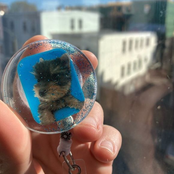 Small puppy badge clip - Picture 2 of 7